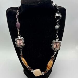 Purple & Brown Swap Watch Pendant